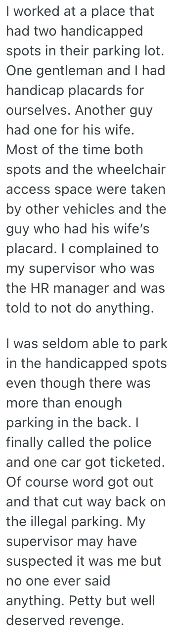 Screenshot 2025 05 10 at 8.13.10 AM Two Able Drivers Parked Illegally In Handicapped Spots, So This Person Called The Cops